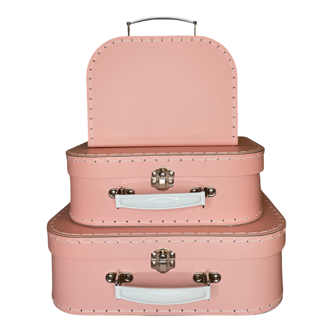 Pink Suitcase Style Gift Box for Keepsakes, Arts and Crafts, Toys, Wedding, Birthday, and More!