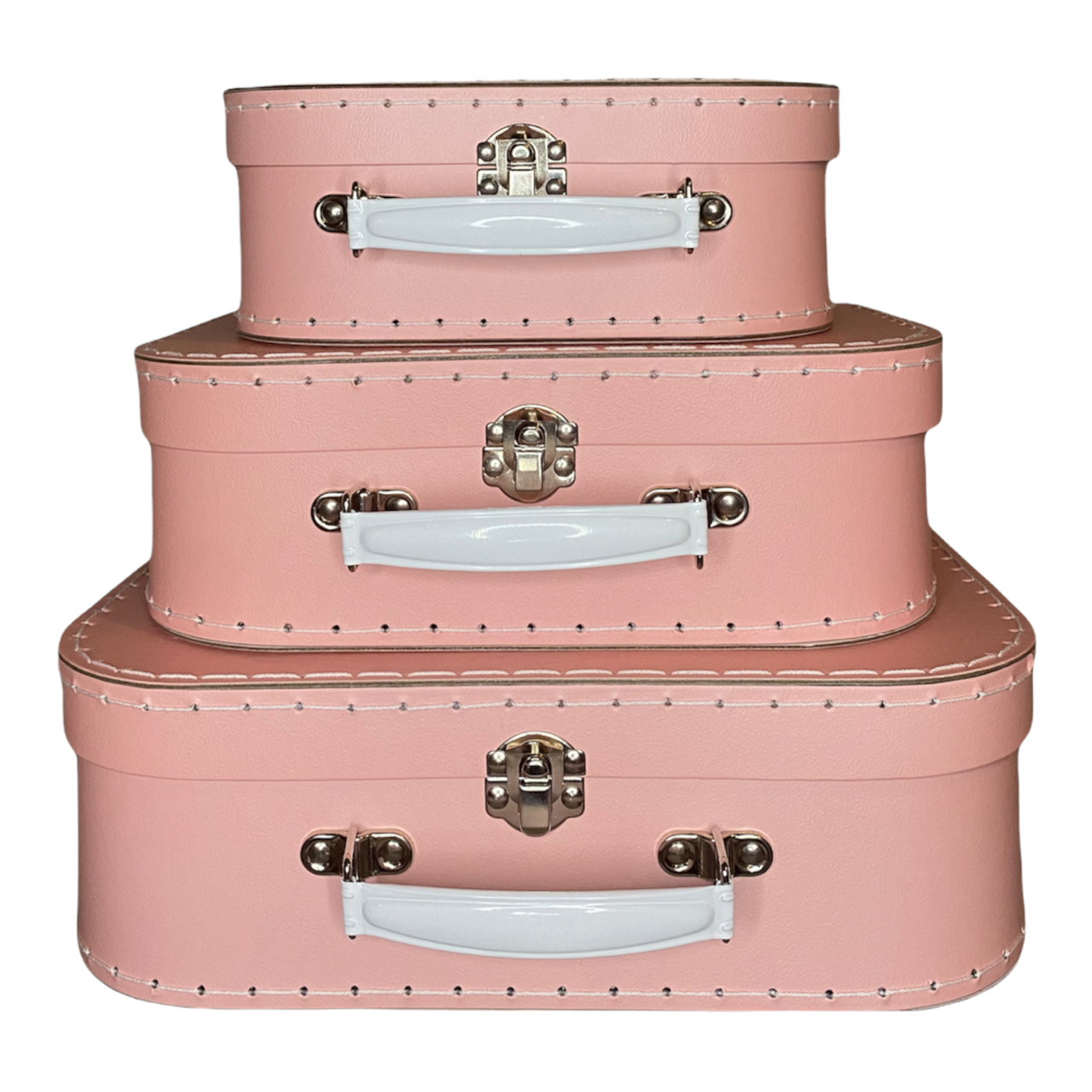 Pink Suitcase Style Gift Box for Keepsakes, Arts and Crafts, Toys, Wedding, Birthday, and More!