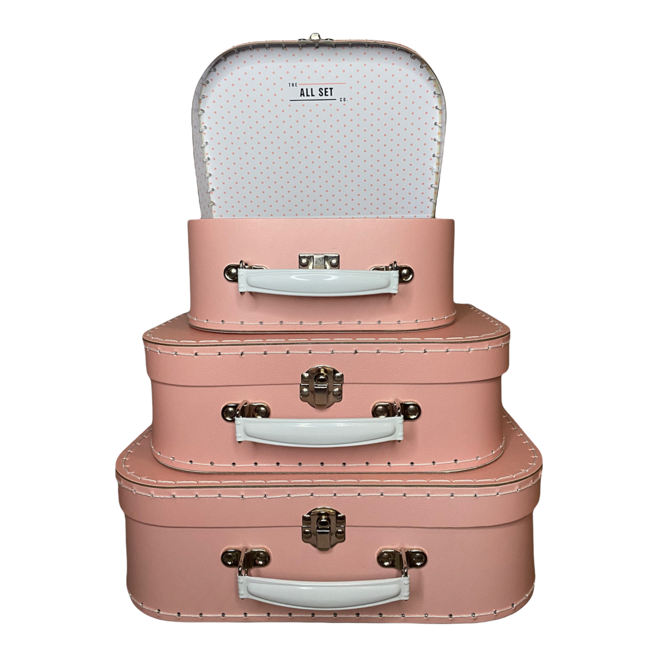 Pink Suitcase Style Gift Box for Keepsakes, Arts and Crafts, Toys, Wedding, Birthday, and More!