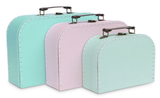 Personalized Pastel Suitcase Style Gift Box for kid parties Arts and Crafts toys wedding birthday