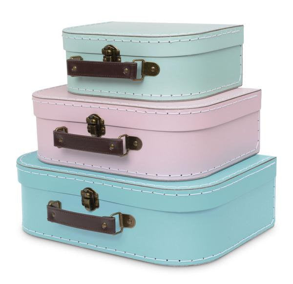 Personalized Pastel Suitcase Style Gift Box for kid parties Arts and Crafts toys wedding birthday