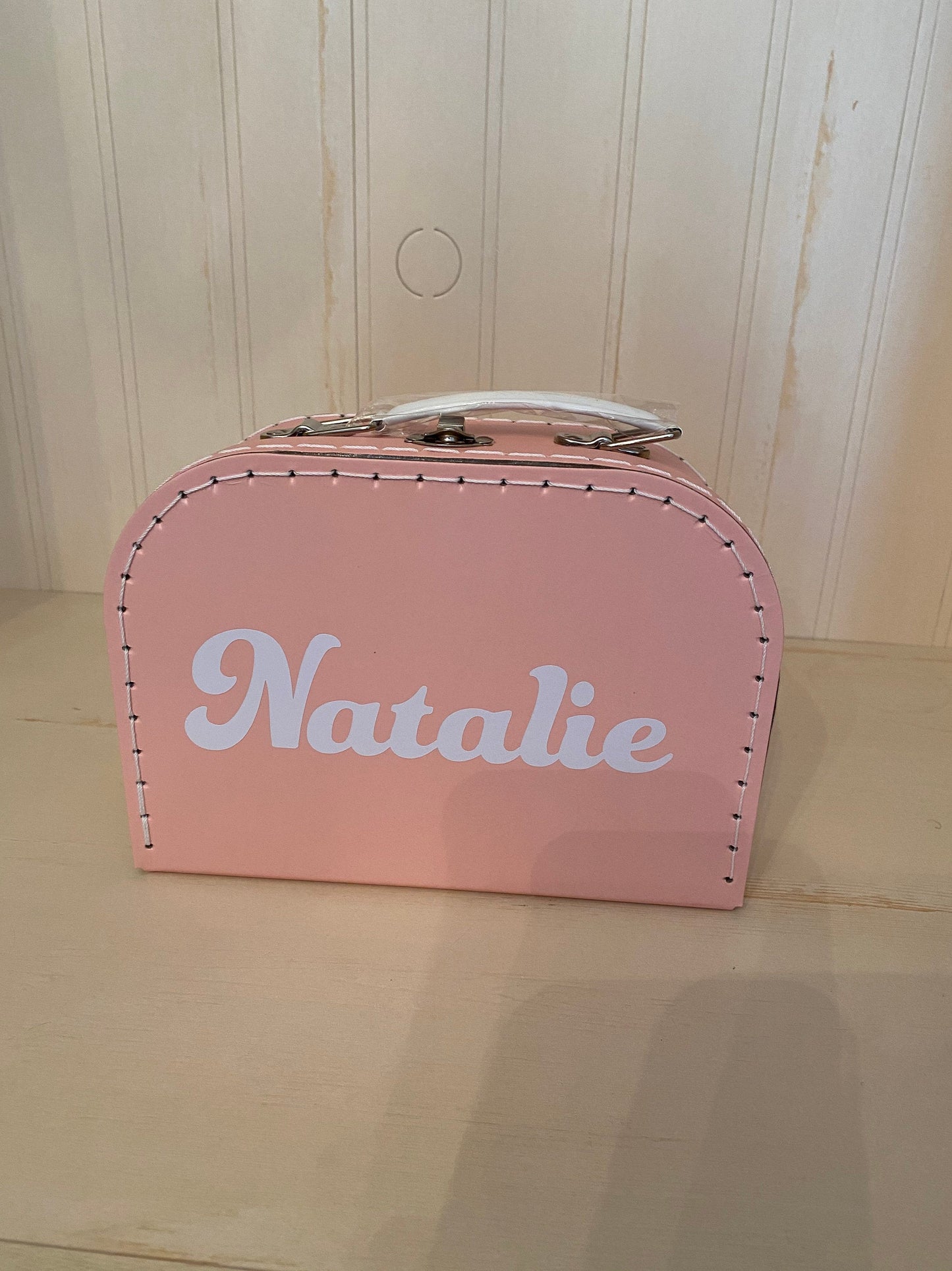 Personalized Pink Suitcase Style Gift Box for Keepsakes, Arts and Crafts toys wedding birthday