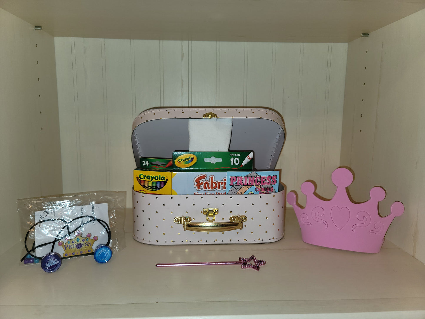 PRINCESS Themed Kid Activity Set - Arts & Crafts, Games, and Activities for recommended ages 3 - 10 in reusable gift box