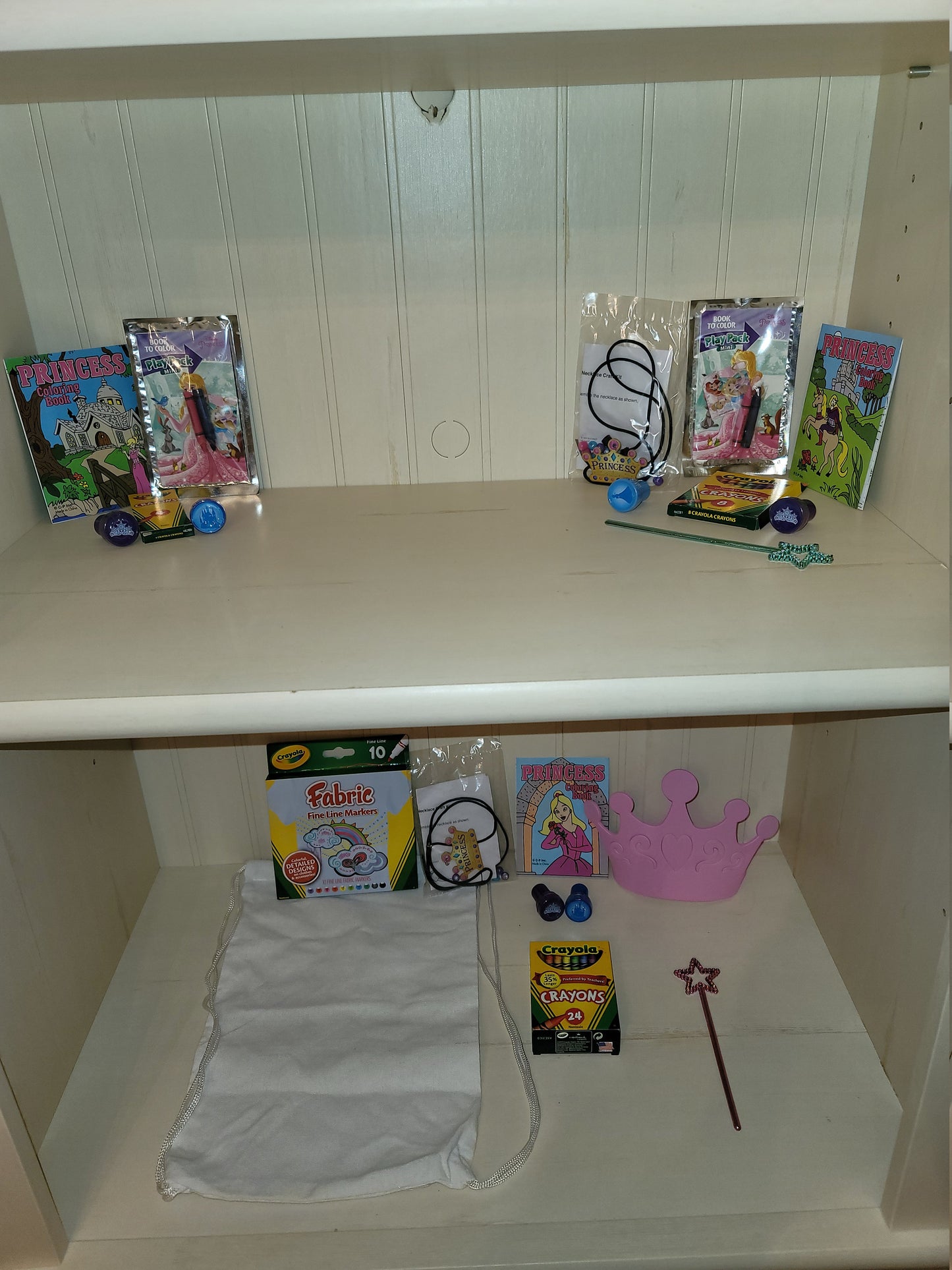 PRINCESS Themed Kid Activity Set - Arts & Crafts, Games, and Activities for recommended ages 3 - 10 in reusable gift box