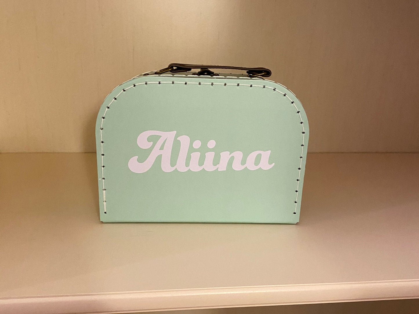 Personalized Pastel Suitcase Style Gift Box for kid parties Arts and Crafts toys wedding birthday