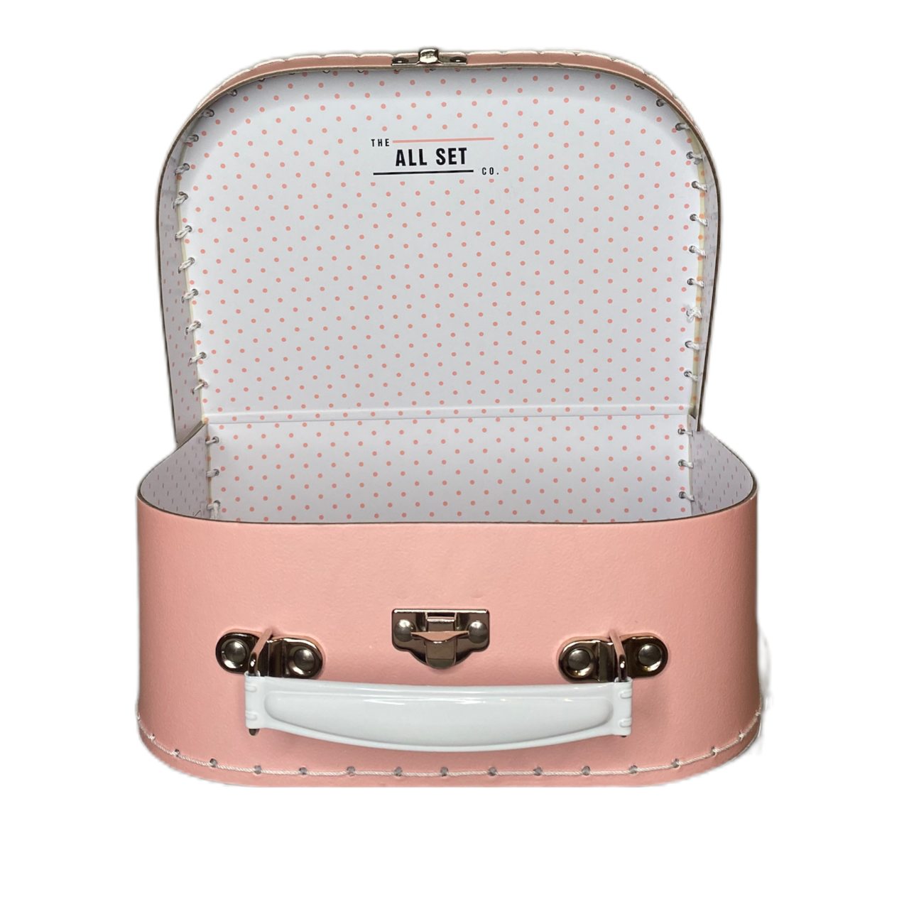 Pink Suitcase Style Gift Box for Keepsakes, Arts and Crafts, Toys, Wedding, Birthday, and More!