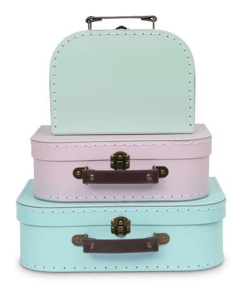 Personalized Pastel Suitcase Style Gift Box for kid parties Arts and Crafts toys wedding birthday